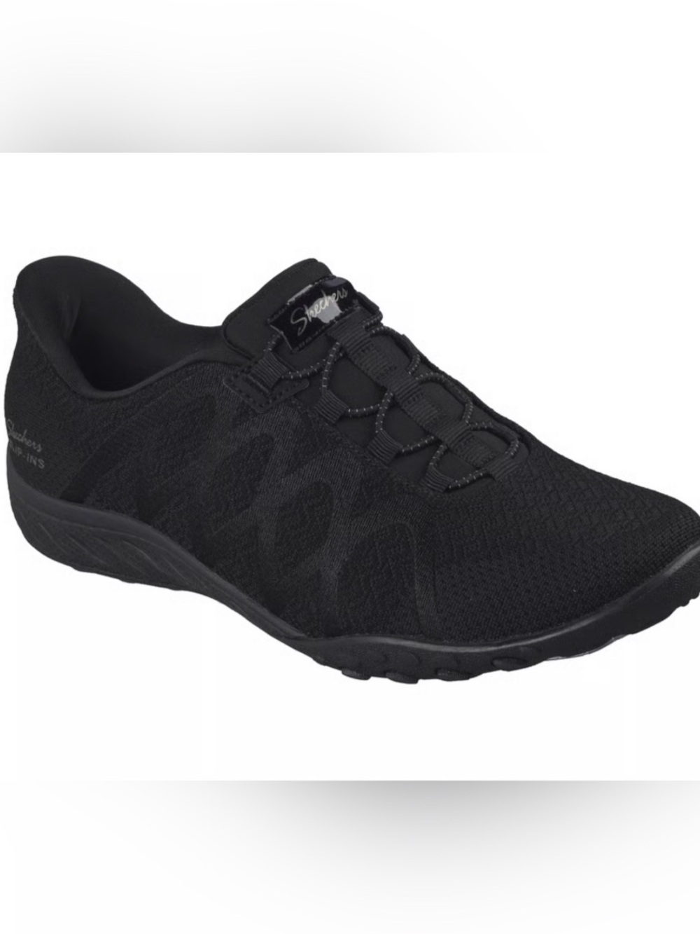 Skechers Black Slip-ins Stretch Lace air cooled, memory foam Walking Shoes